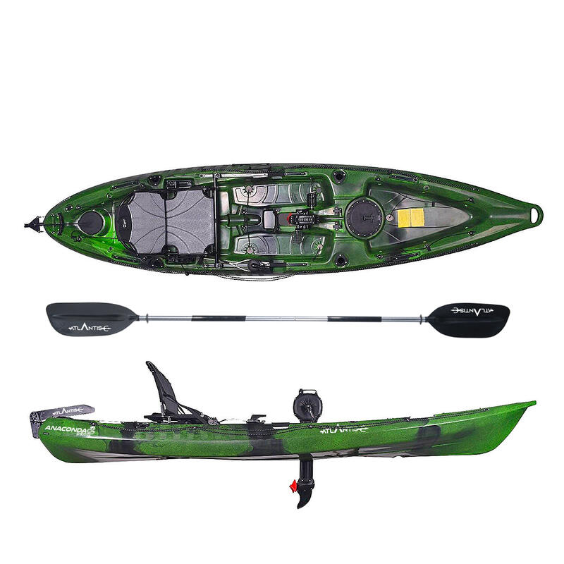 Kayak-canoa ad elica Atlantis ANACONDA PRO - pedali ad elica - cm 374