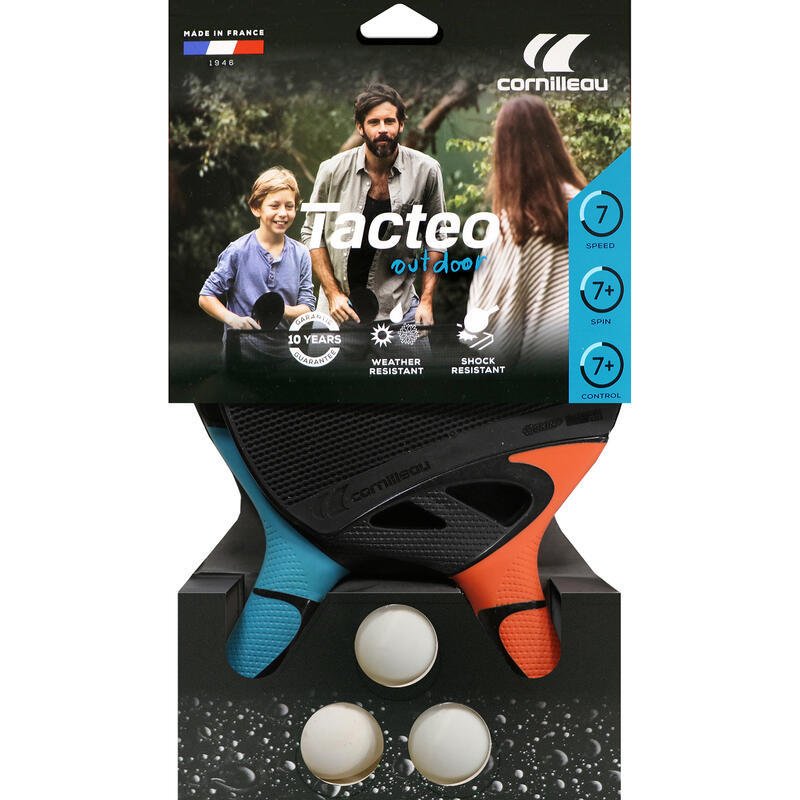 2 Raquetes + 3 Bolas de Ping-Pong Cornilleau Tacteo Pack Duo