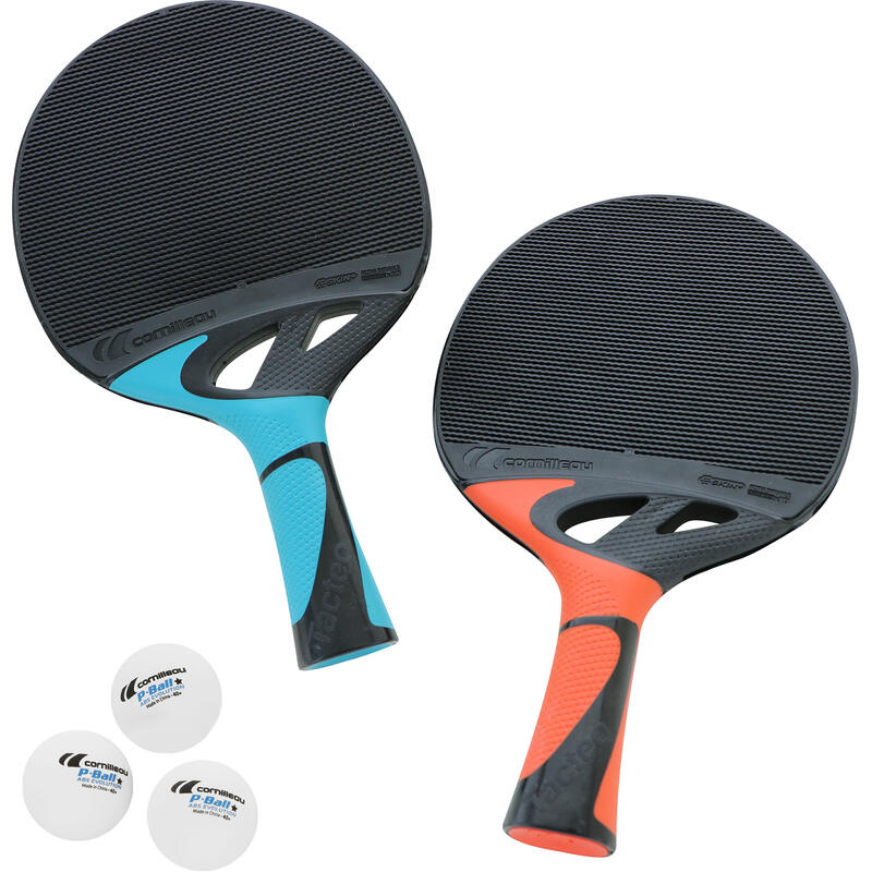 2 Raquetes + 3 Bolas de Ping-Pong Cornilleau Tacteo Pack Duo