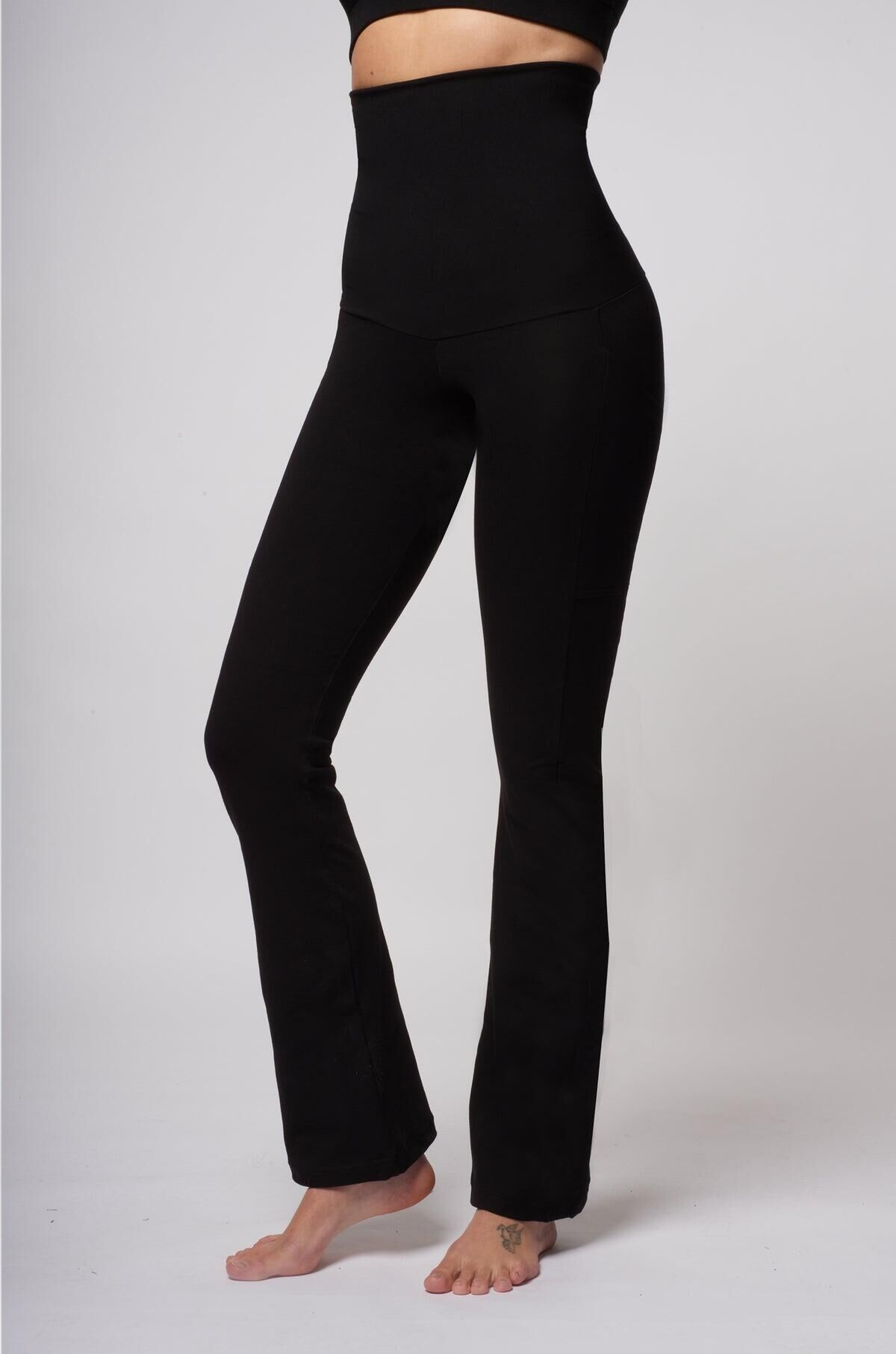 Extra Strong Compression Gym Leggings in Figure Firming Black– TLC