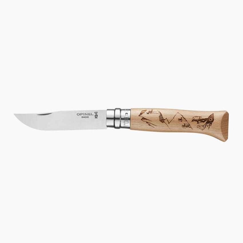 Opinel - Couteau Opinel N° 8 Inox Rando - Couteau - Marron - Taille Unique - Decathlon