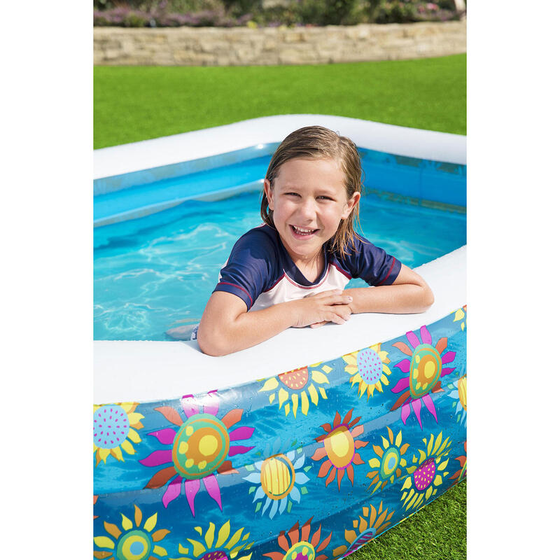 Bestway Happy Flora aufblasbarer Pool 229 x 152 x 56 cm