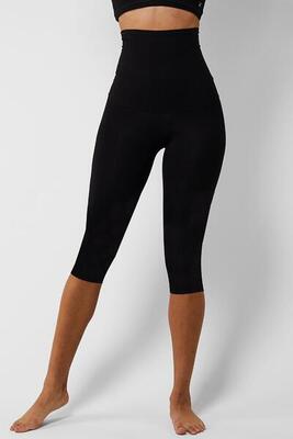 KUDA MODA Seamless Stretch Capri Leggings - 27" Inseam, Skinny Fit For Yoga & Casual Wear