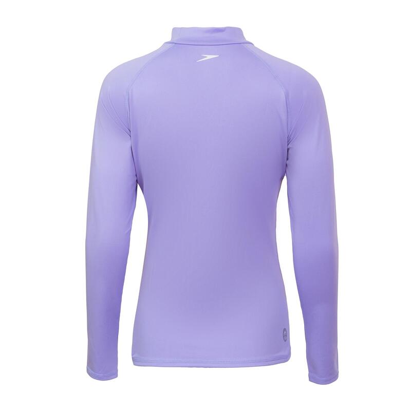 LADIES ESSENTIAL LONG SLEEVES RASHGUARD - PURPLE