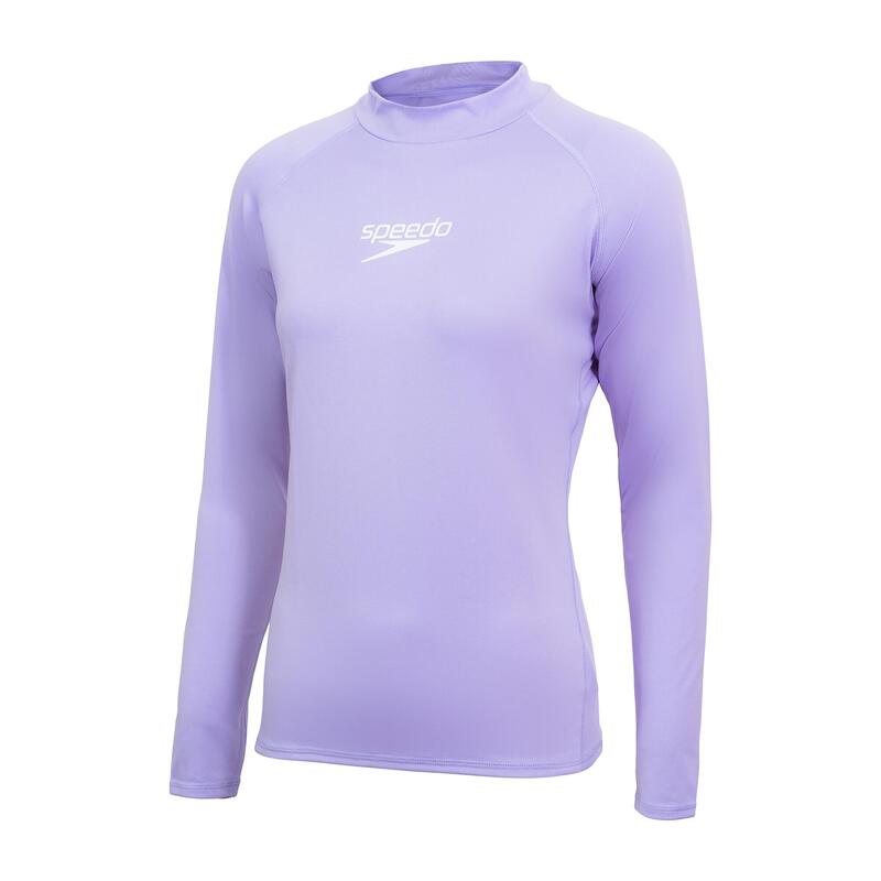 LADIES ESSENTIAL LONG SLEEVES RASHGUARD - PURPLE