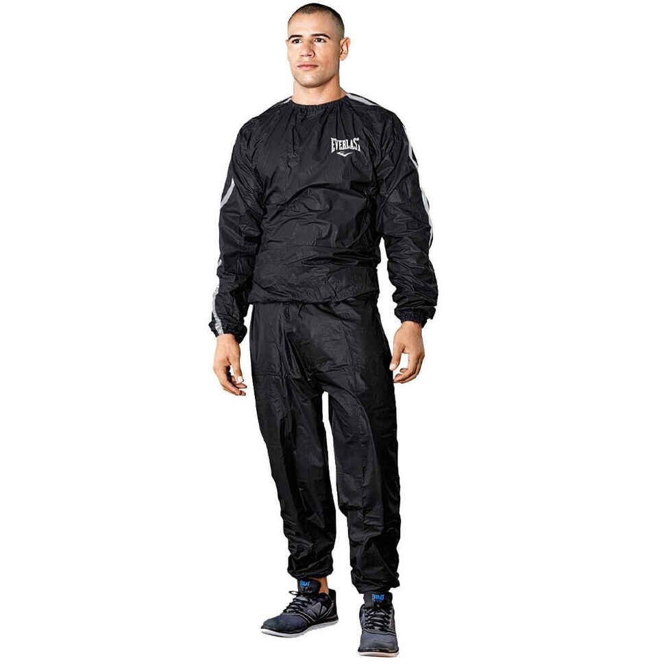 Schwitzanzug Sauna Suit schwarz XL/XXL EVERLAST DECATHLON