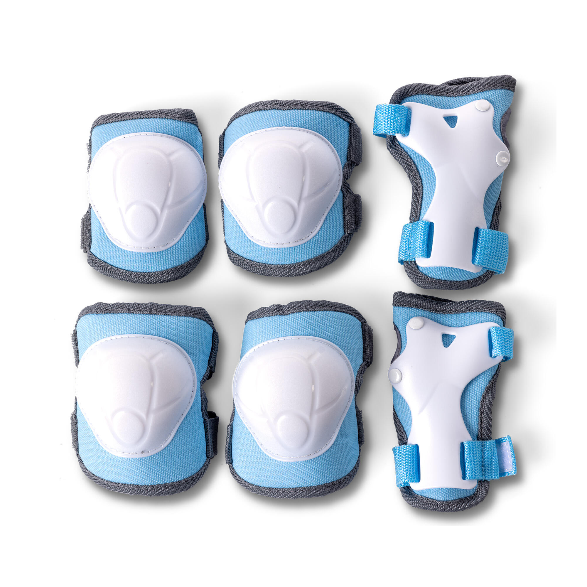 PROTECCIONES CODOS, MUÑECAS Y RODILLAS PARA NIÑOS YVOLUTION AZUL