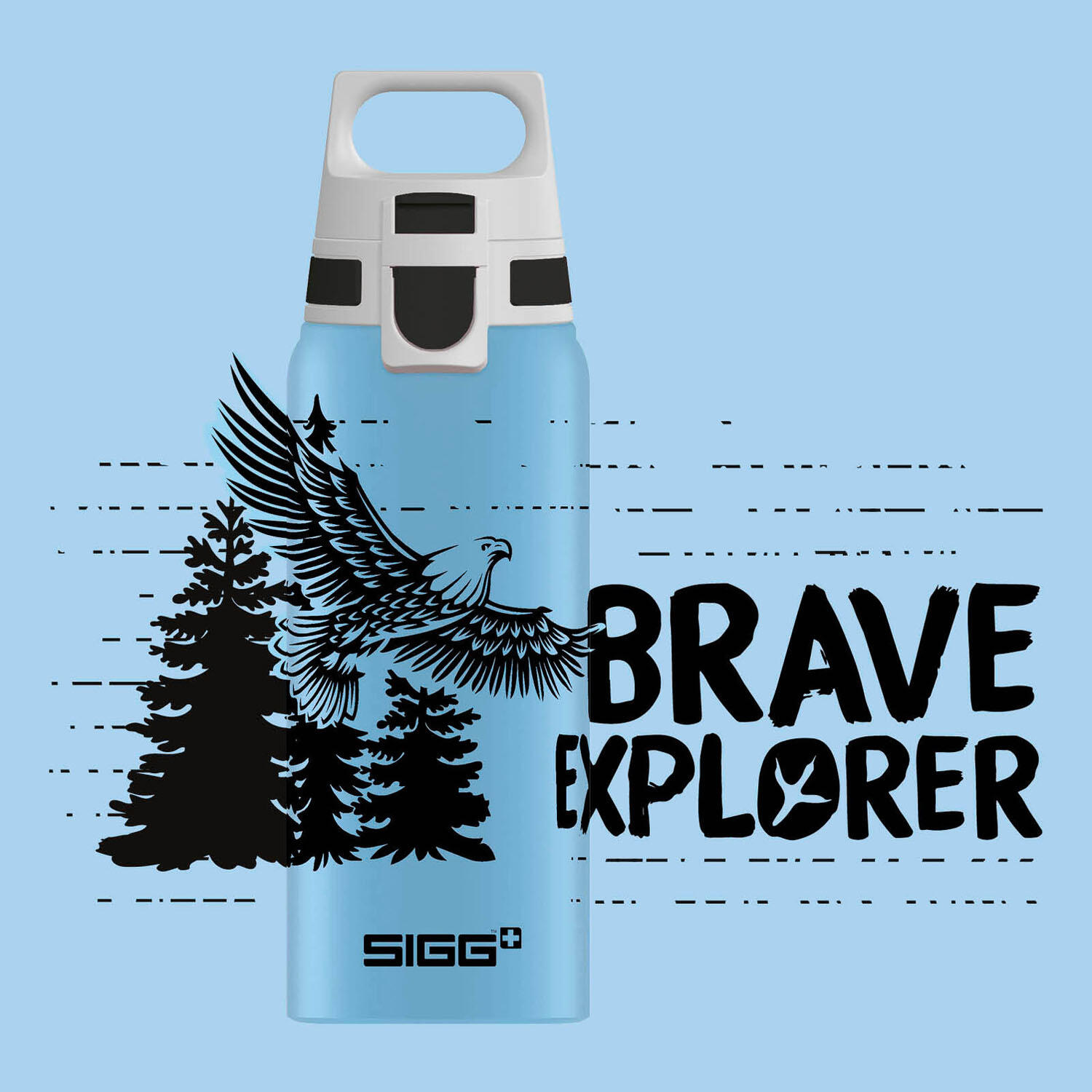 Gourde enfant SIGG WMB ONE Brave Eagle 0,6L 100% made in Suisse 2/5