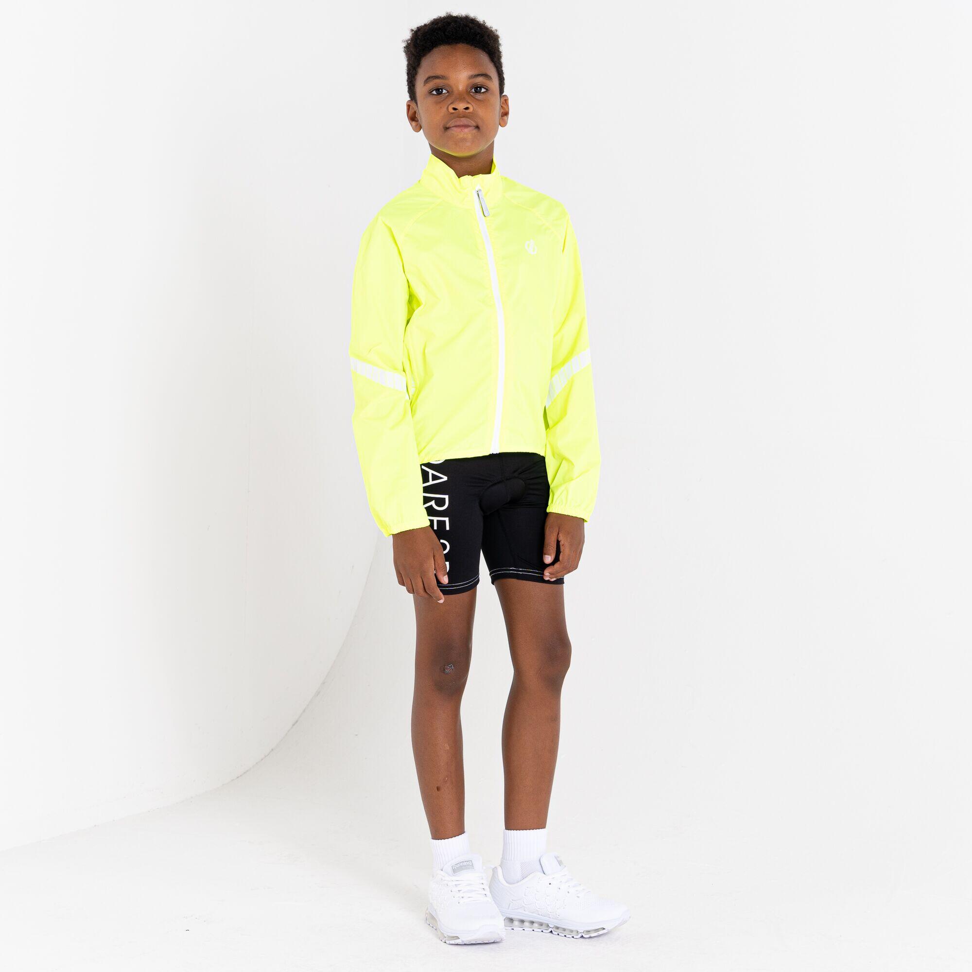 Cordial Kids' Hiking Waterproof Jacket - Neon Yellow 2/5