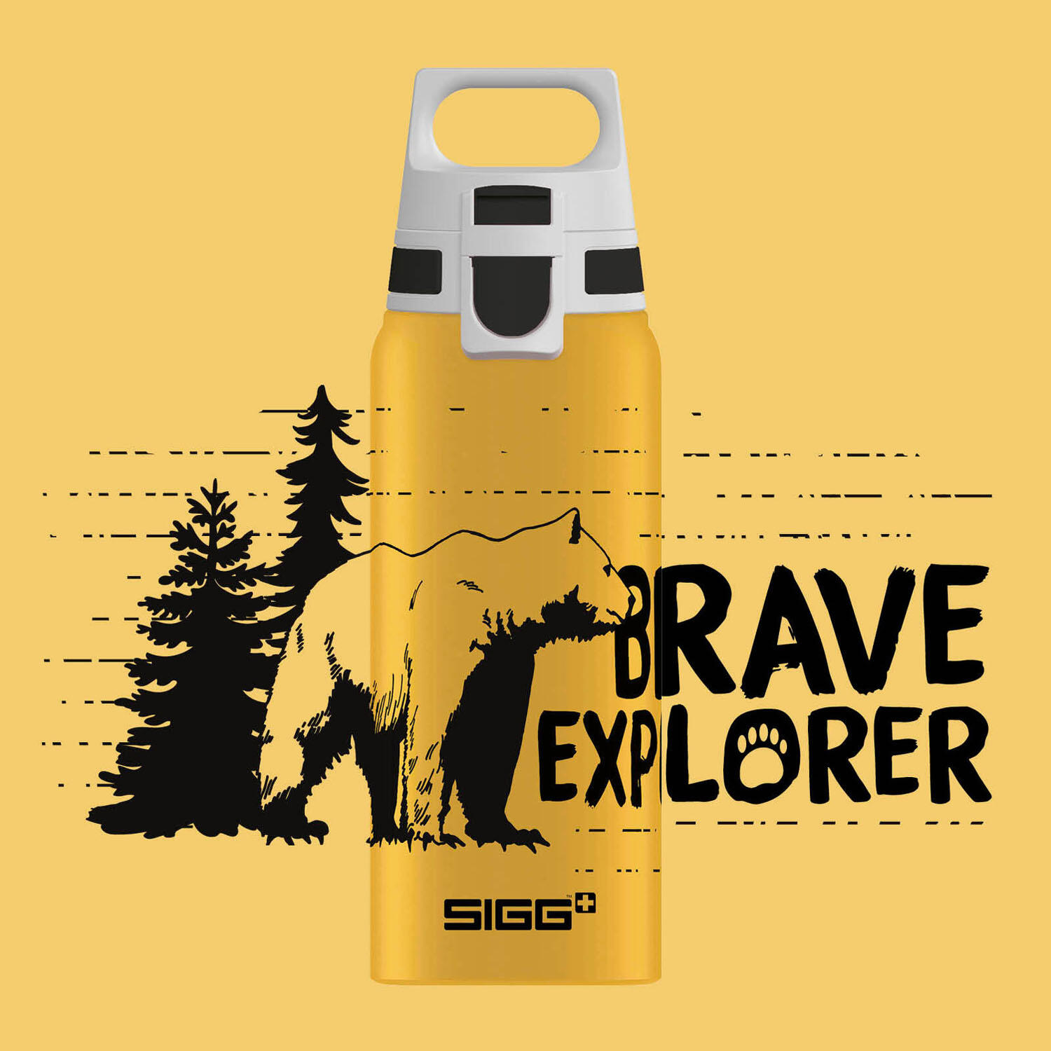 Gourde enfant SIGG WMB ONE Brave Bear 0,6L 100% made in Suisse 2/4