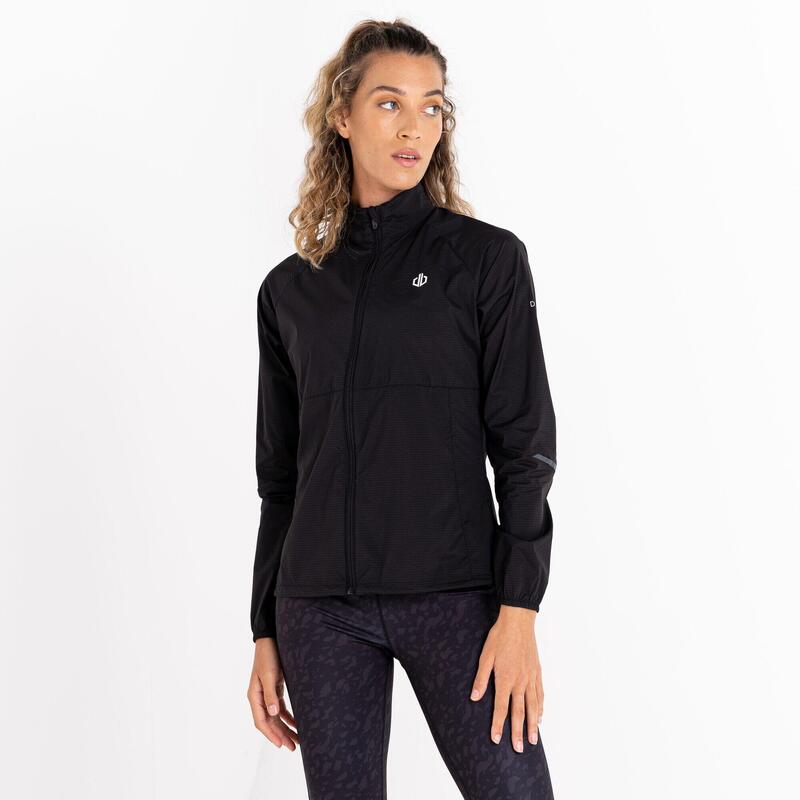 Casacos de corrida para mulher - DARE 2B Resilient Windshell W - Preto