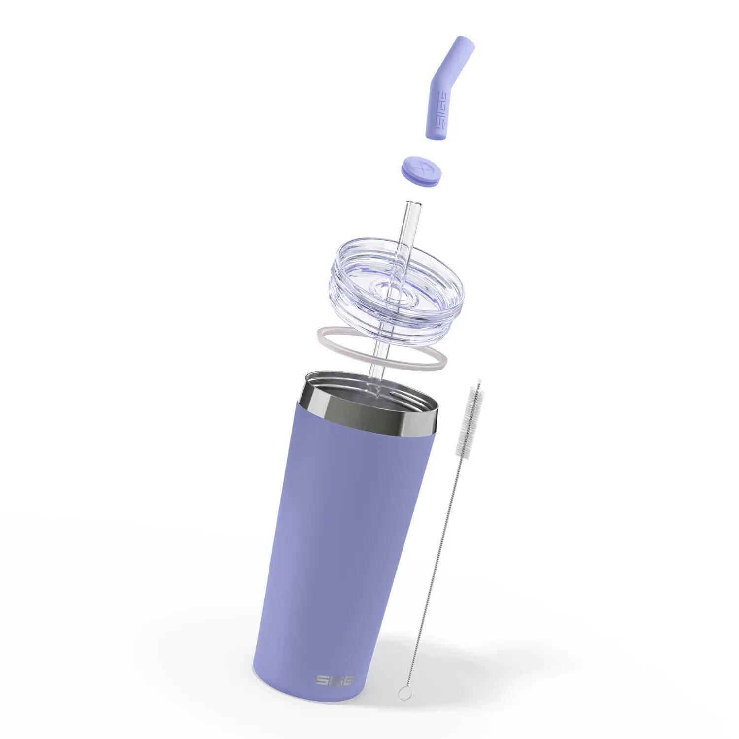 Helia Peaceful Blue Water Bottle 3/7