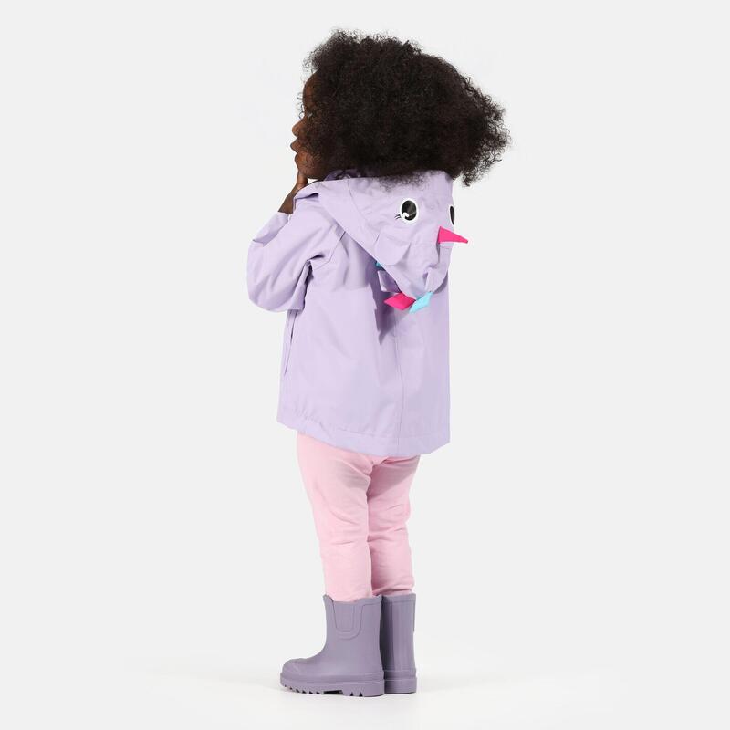 Costume de pluie et de randonnée, pour enfants, violet foncé en