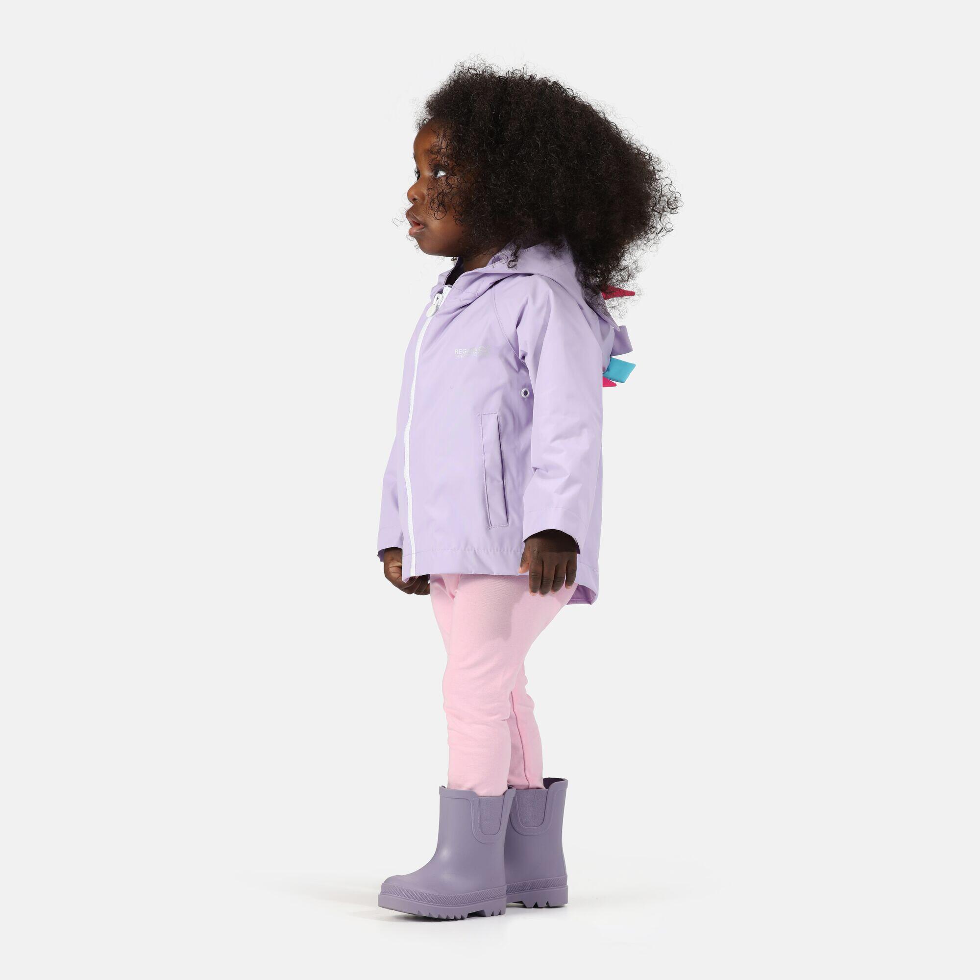 Animal Veste De Randonnée Anti-pluie Imperméable Pour Enfant - Violet Clair
