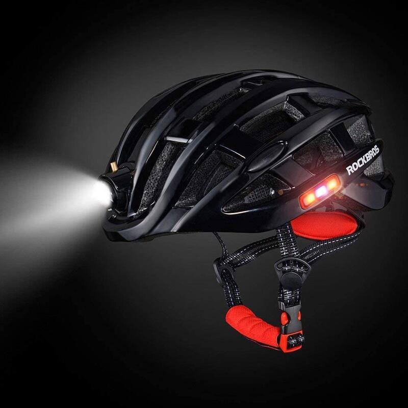 Casque de vélo adulte avec lampe USB rechargeable, Casque étanche EPS intégré an