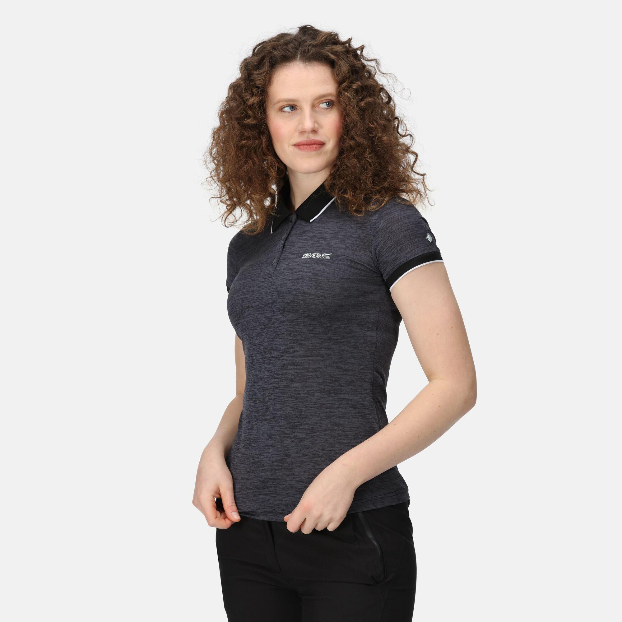 Remex II Women's Walking Short Sleeve T-Shirt - Black 5/6