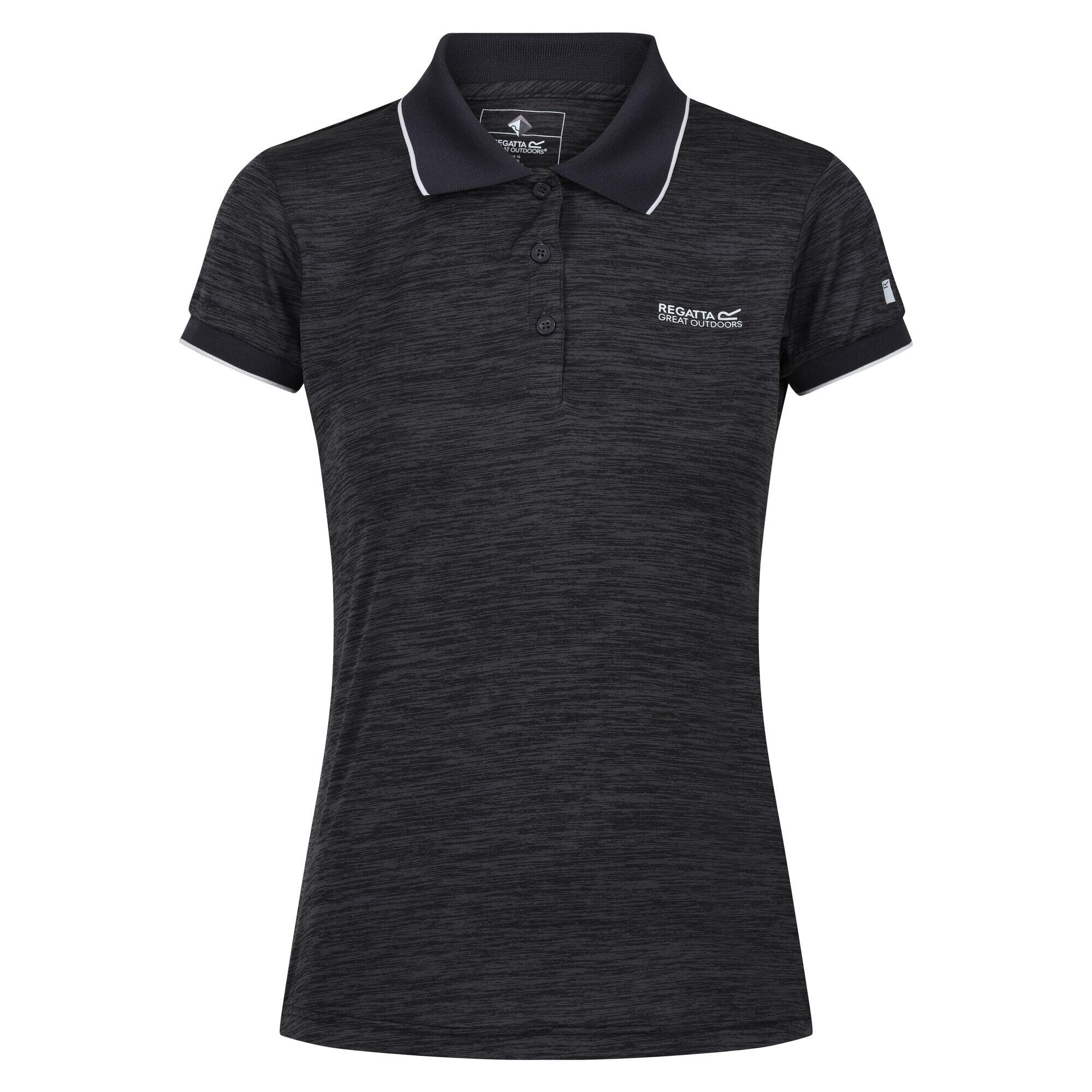 Remex II Women's Walking Short Sleeve T-Shirt - Black 5/6