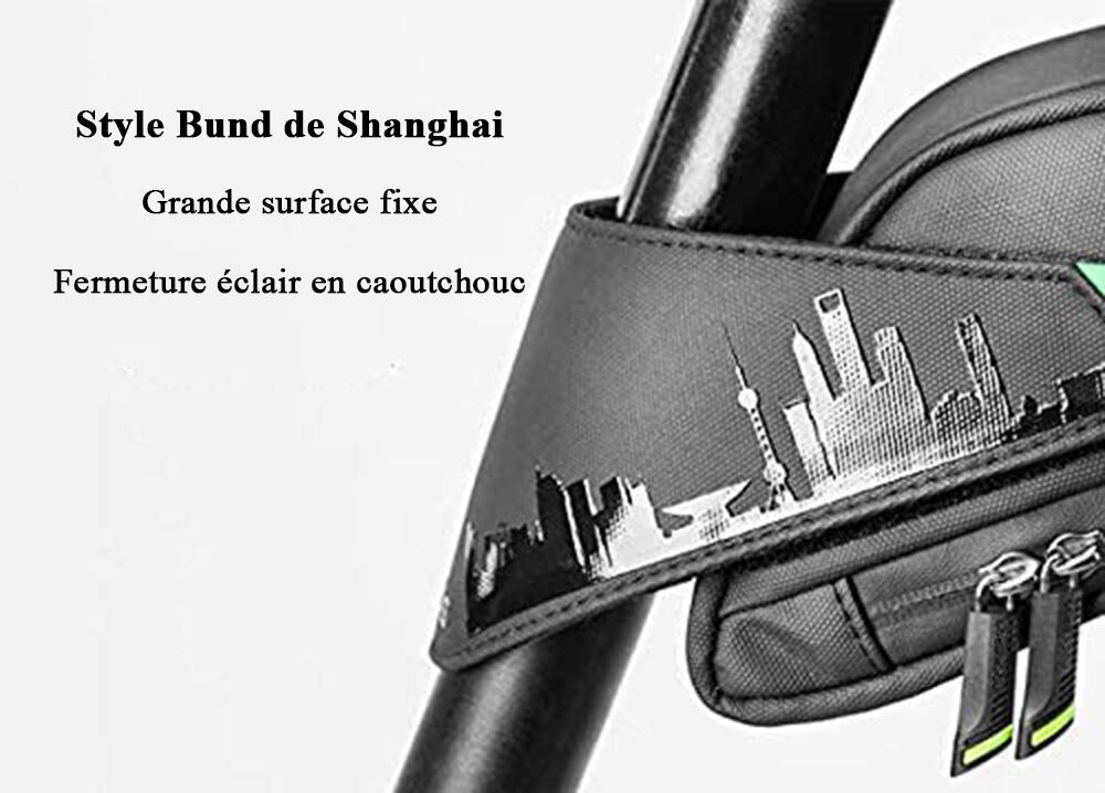 Sacoche de Selle Vélo Sac à dos étanche pour vélo Noir 1,5L Avec velcro 3/8