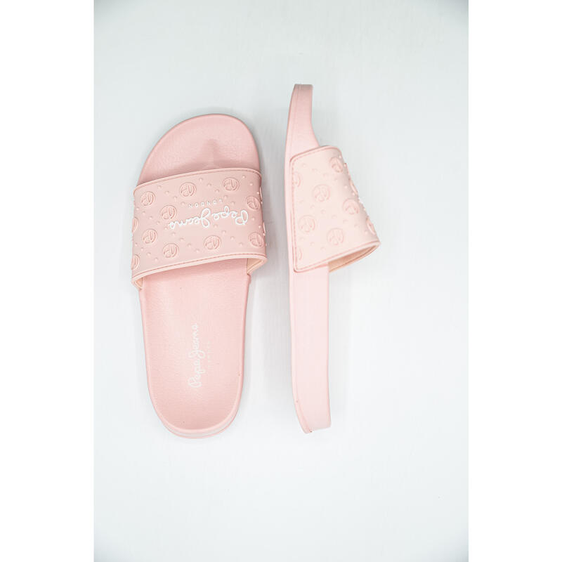 Tongs Pepe Jeans Slider Plain, Rose, Femmes