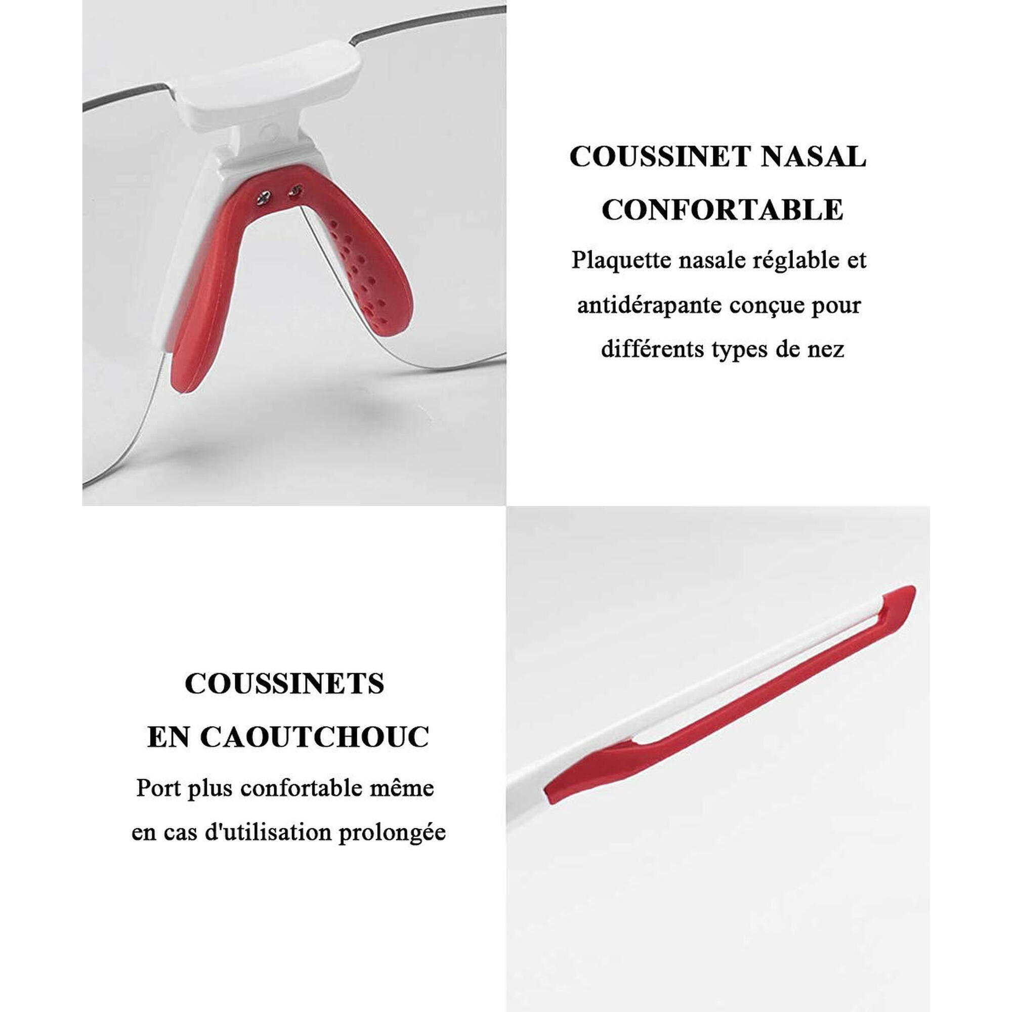 Gepolariseerde Photochromic Sportzonnebril, Cycling Half-Frame Anti-UV 400 3/7