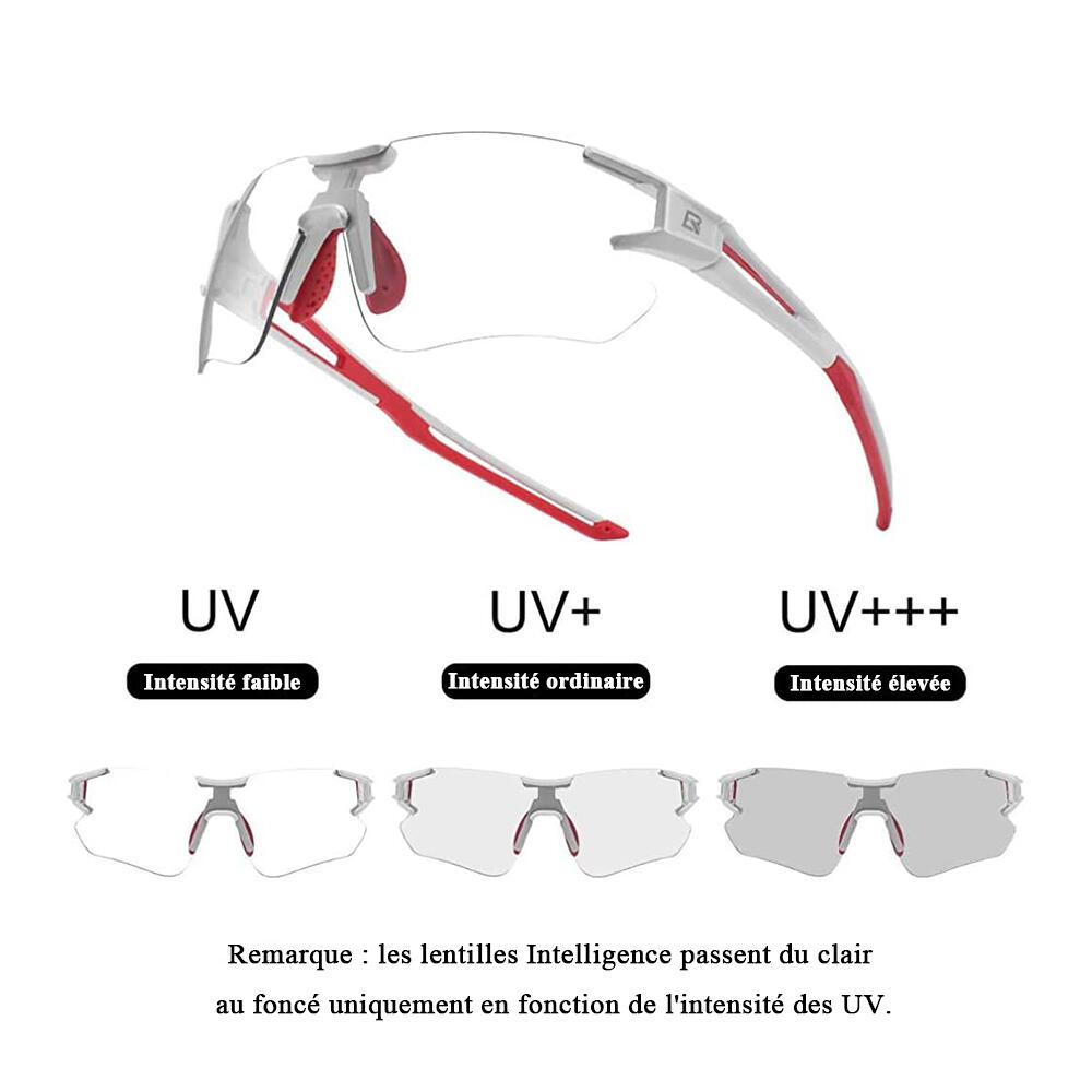 Gepolariseerde Photochromic Sportzonnebril, Cycling Half-Frame Anti-UV 400 4/7