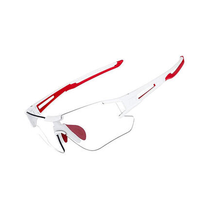 Lunettes de Soleil Sport Photochromique Polarisées, Cyclisme Lunettes Demi-Montu