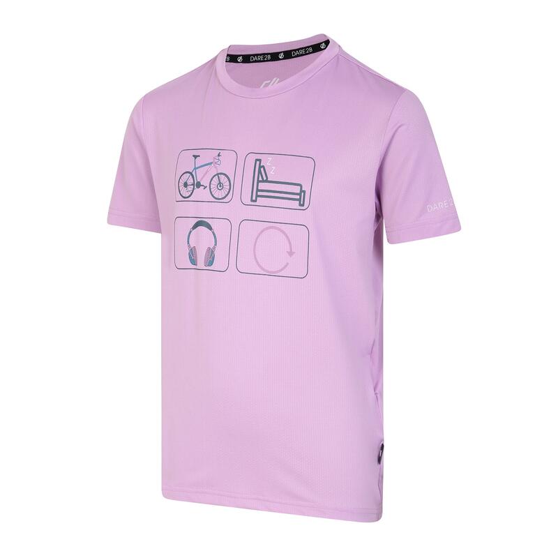 Rightful Tee Kurzärmeliges Walkingshirt für Kinder - Blassviolett