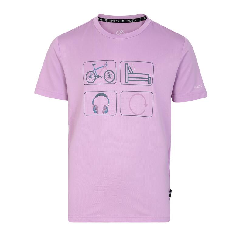 Rightful Tee Kurzärmeliges Walkingshirt für Kinder - Blassviolett