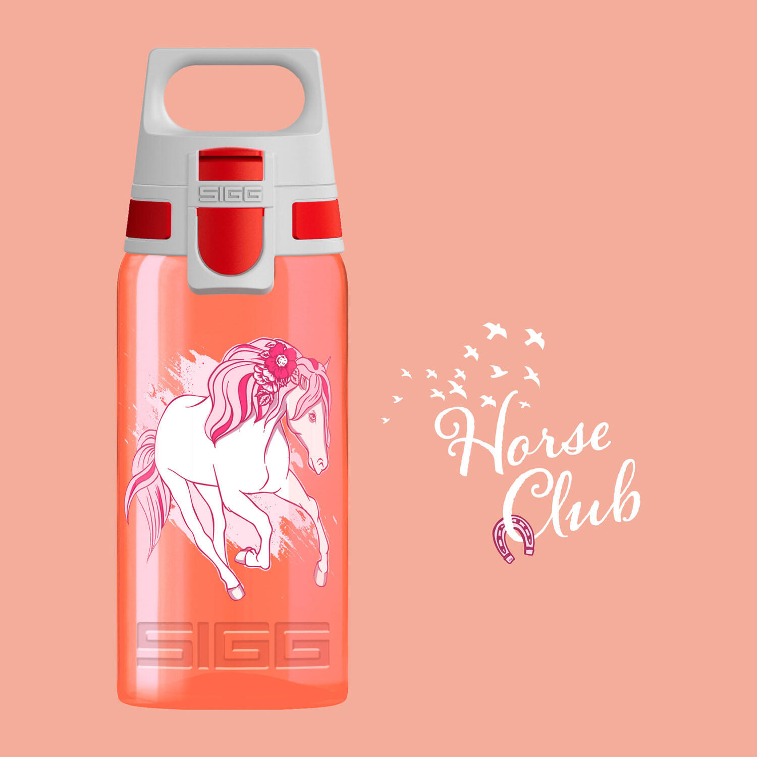 Gourde enfant 0,5L SIGG VIVA ONE Horse Club 100% made in Allemagne 2/2