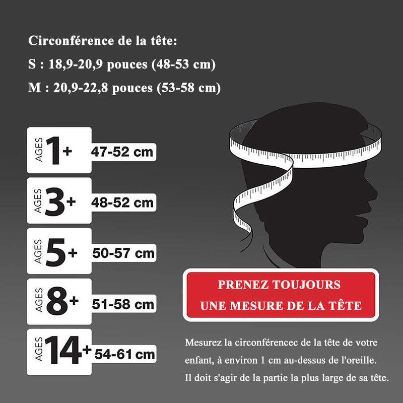 Casque de vélo S pour enfants 48-53cm avec protège-menton amovible
