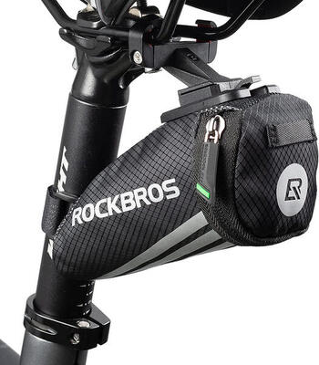 Mini 0.5l achterste fietszadeltas zwarte nylon het fietsen zak met lichtgewicht