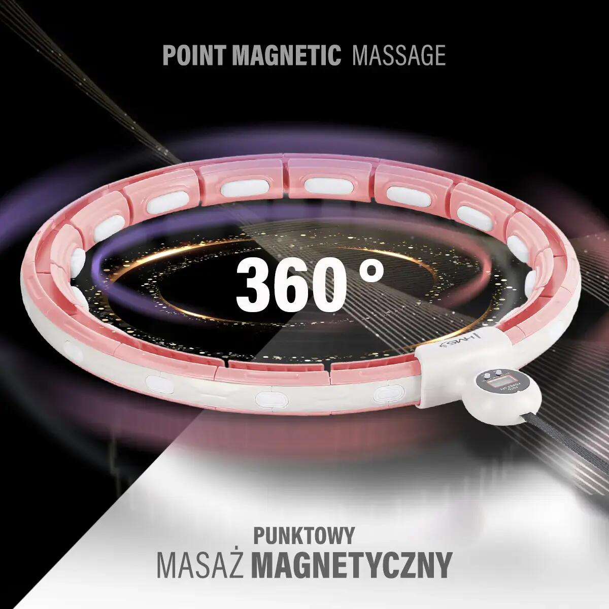 Sada masážní hula hoop HMS HHM15 a BR163 zeštíhlujícího pásu 5/7