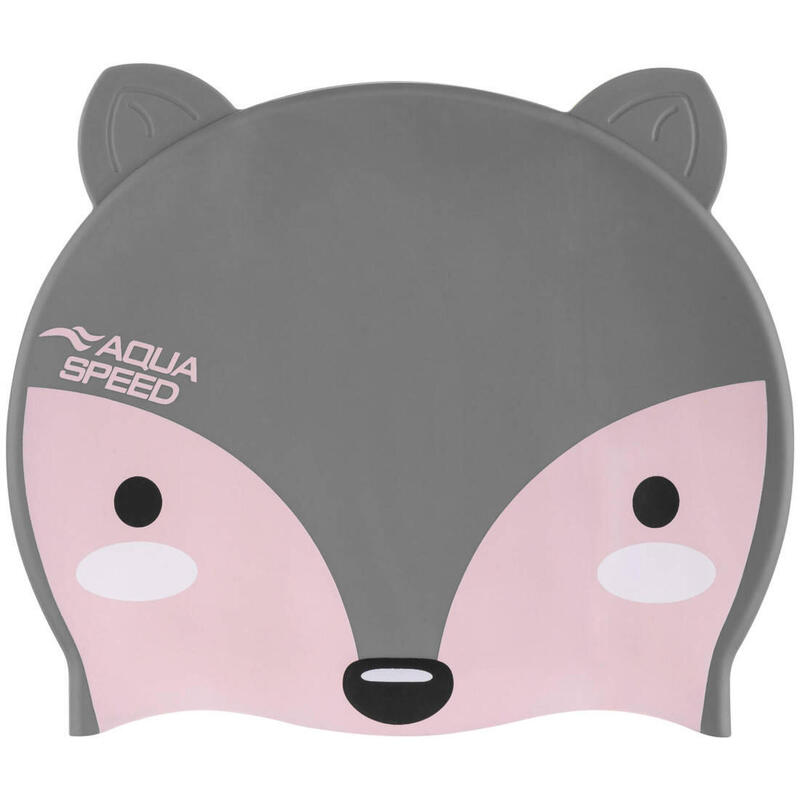 Czepek pływacki silikonowy dla dzieci Aqua Speed Zoo Fox