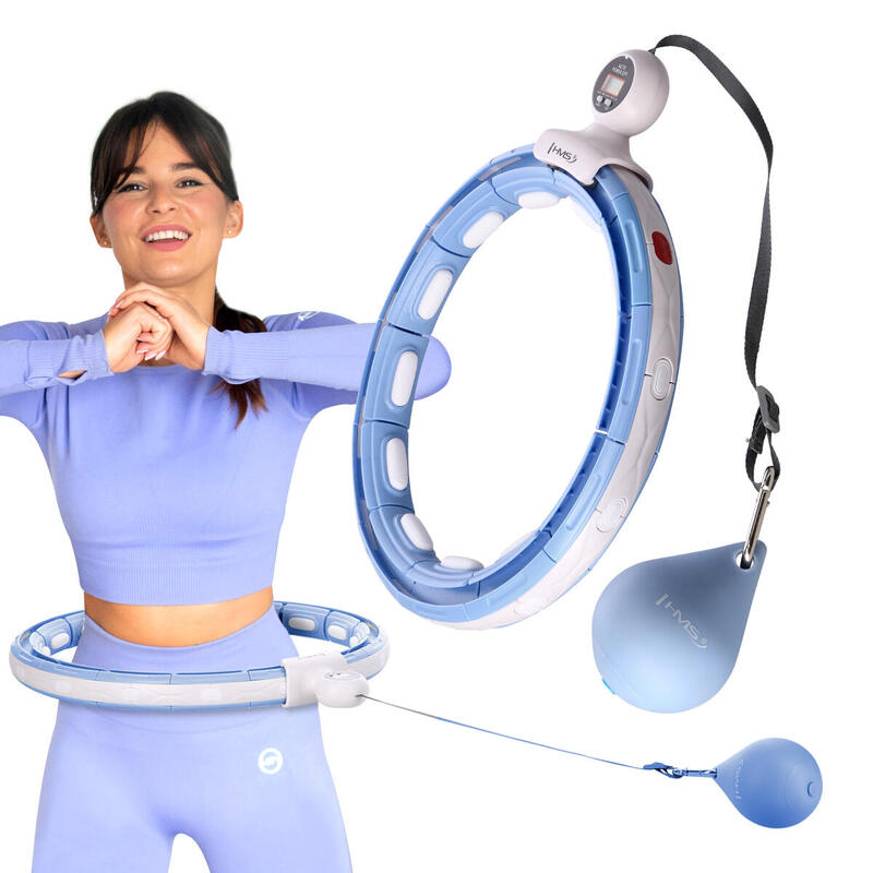 Cerceau Hula Hoop Hula Hoop Fitness 24 Pièces Réglable Amovibles Avec balle rotative automatique Cerceau Hula Hoop Hula Hoop Fitness 24 Pièces Réglable Amovibles Avec balle rotative automatique