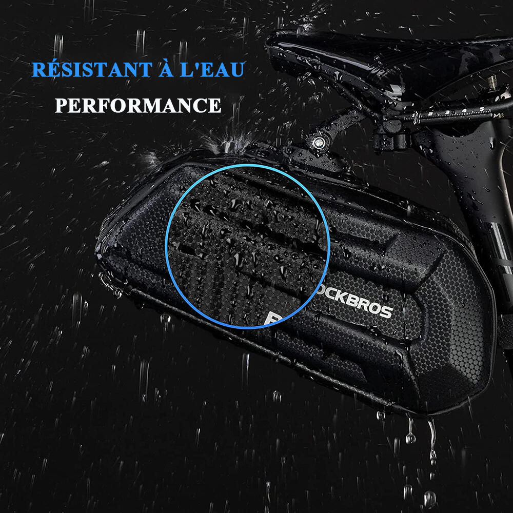 Sacoche Bicyclette Cadre Durable Sacoche De Selle Imperméable et Réfléchissant 1 2/8