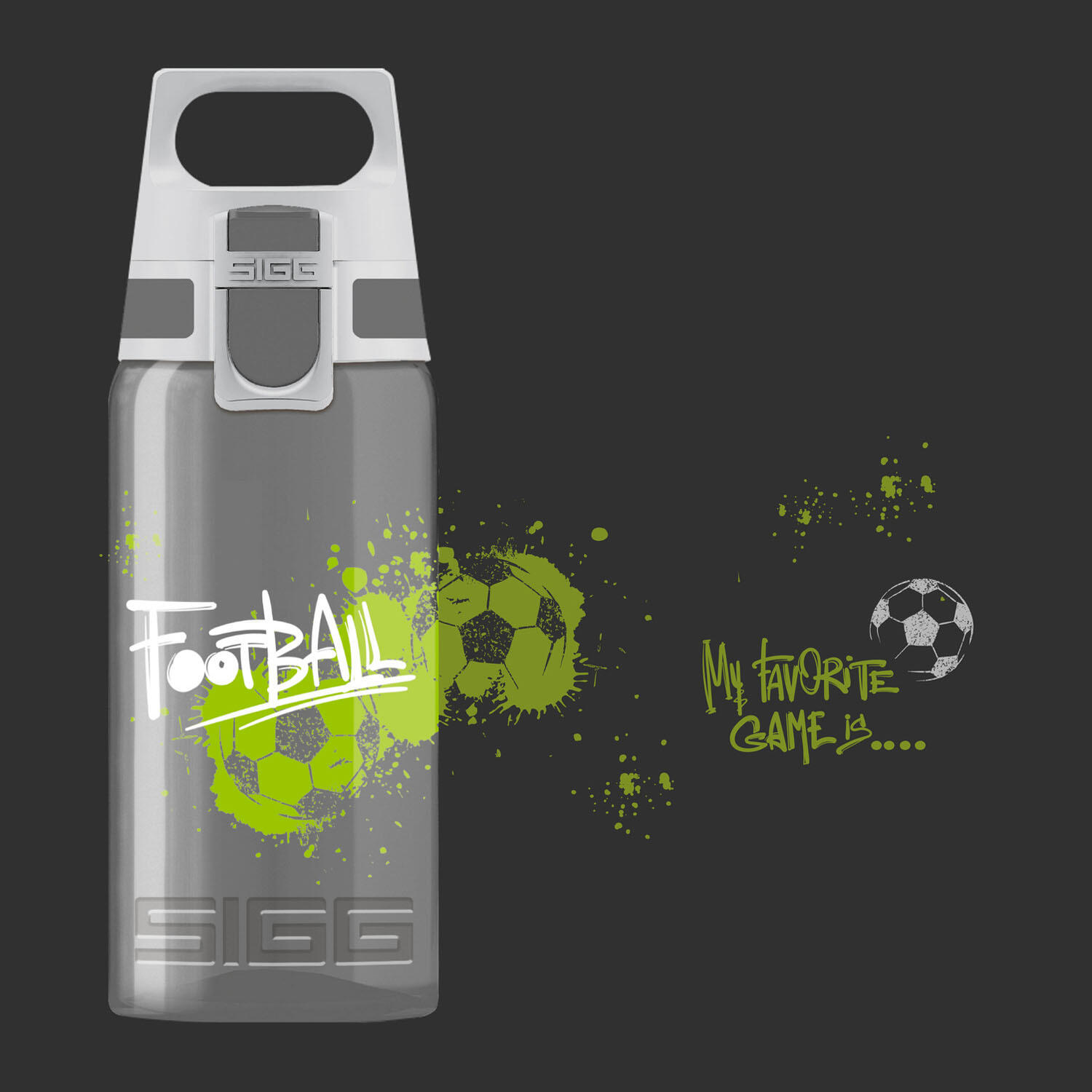 Gourde enfant 0,5L SIGG VIVA ONE Football Tag 100% made in Allemagne 4/5