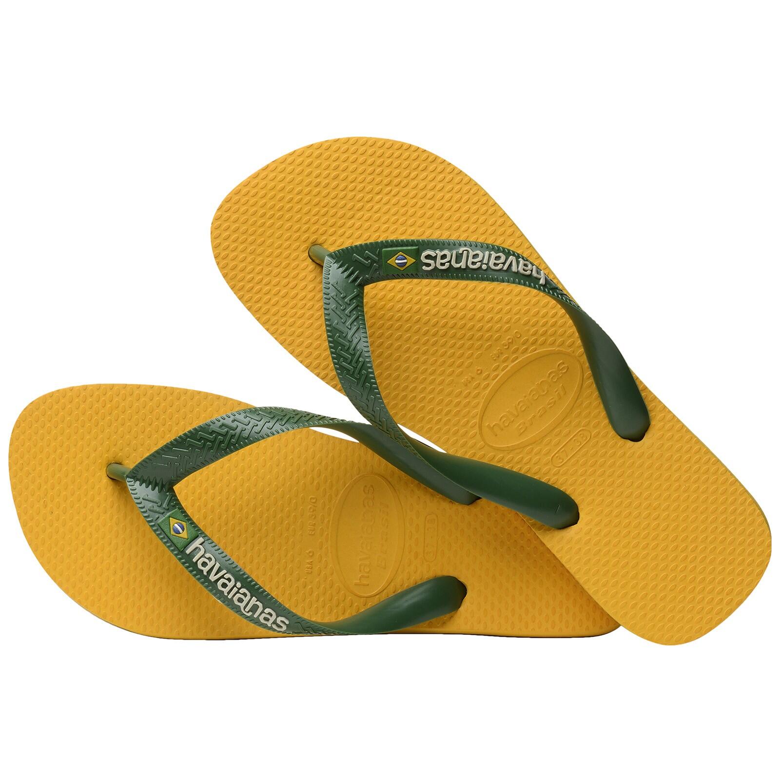 Havaianas Brasil Infradito Uomo Giallo/Verde 4/4