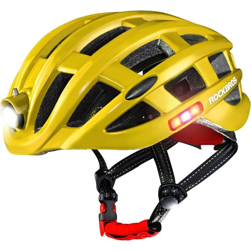 Casque de vélo adulte avec lampe USB rechargeable, Casque étanche EPS intégré an