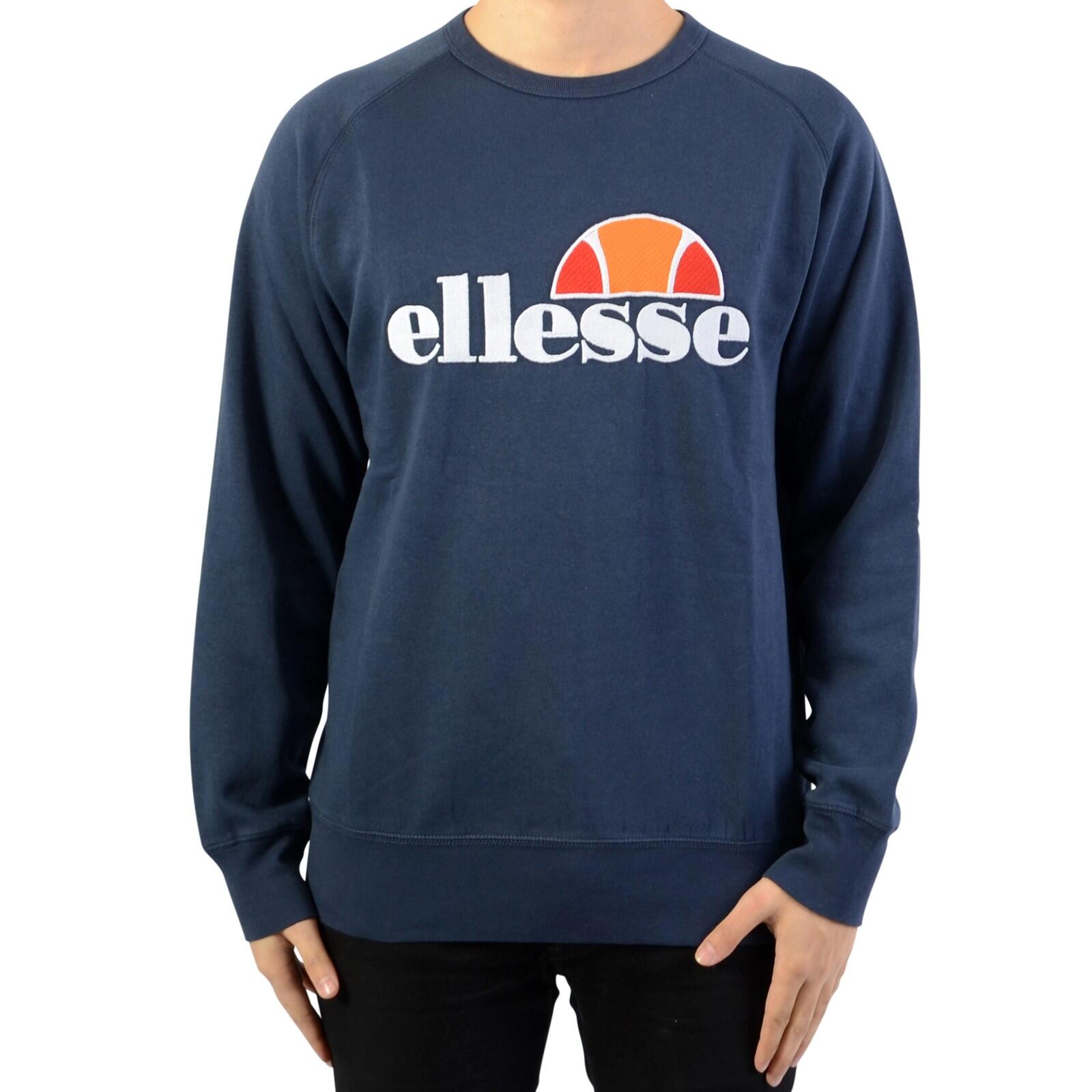 Ellesse - Sweat Ellesse Heritage Eh H Crew Neck Uni - Homme - T-shirt Manches Longues - Bleu - 38 S - Decathlon