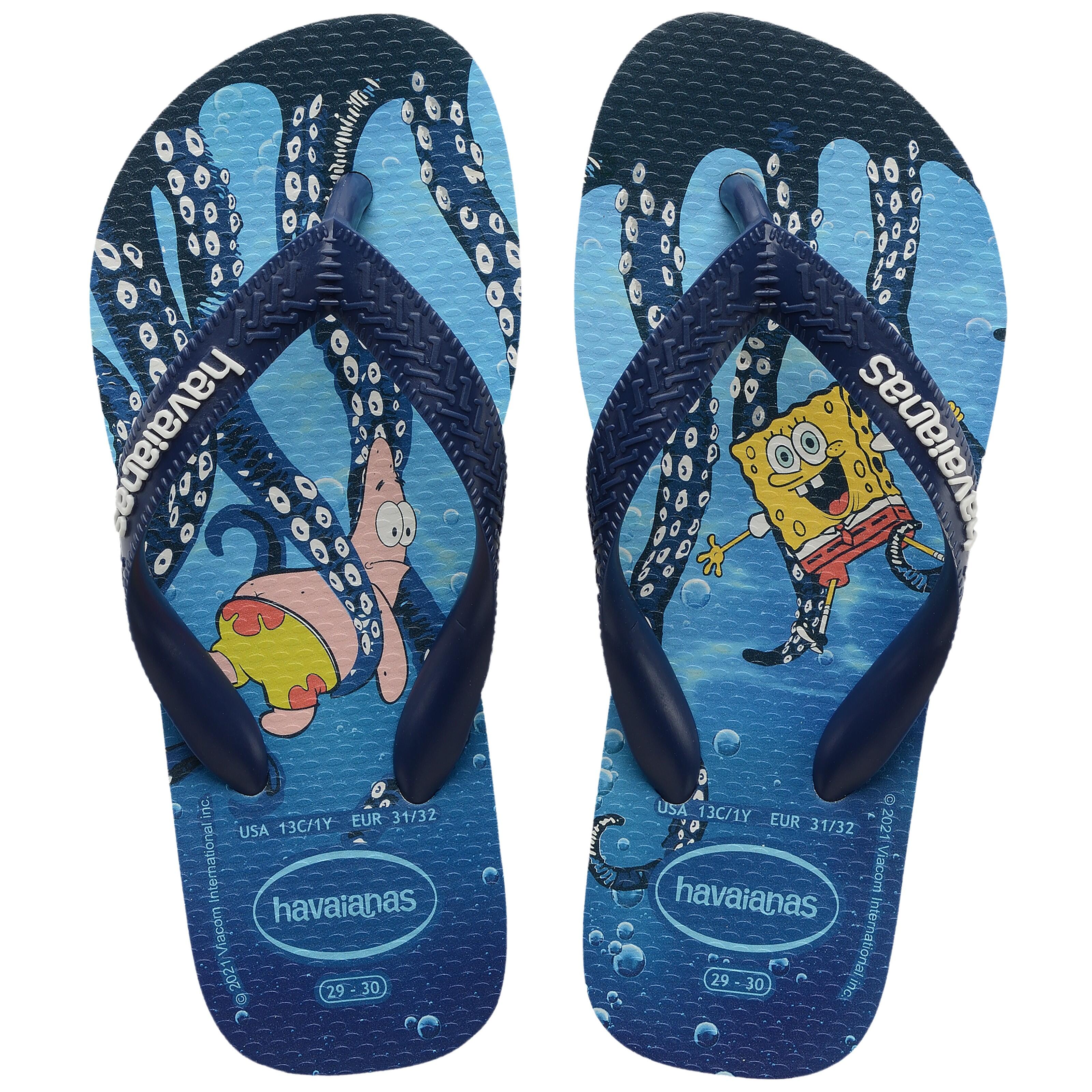 Havaianas - Tong Enfant À Enfiler Havaianas Kt Spongeb - Enfant - Tongs - Blanc - 27 - Decathlon