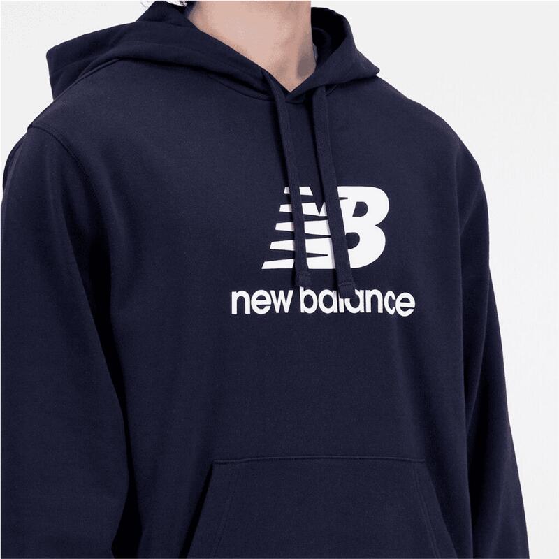 Sweat à Capuche New Balance Essentials Stacked Logo Fleece Hoodie - Homme