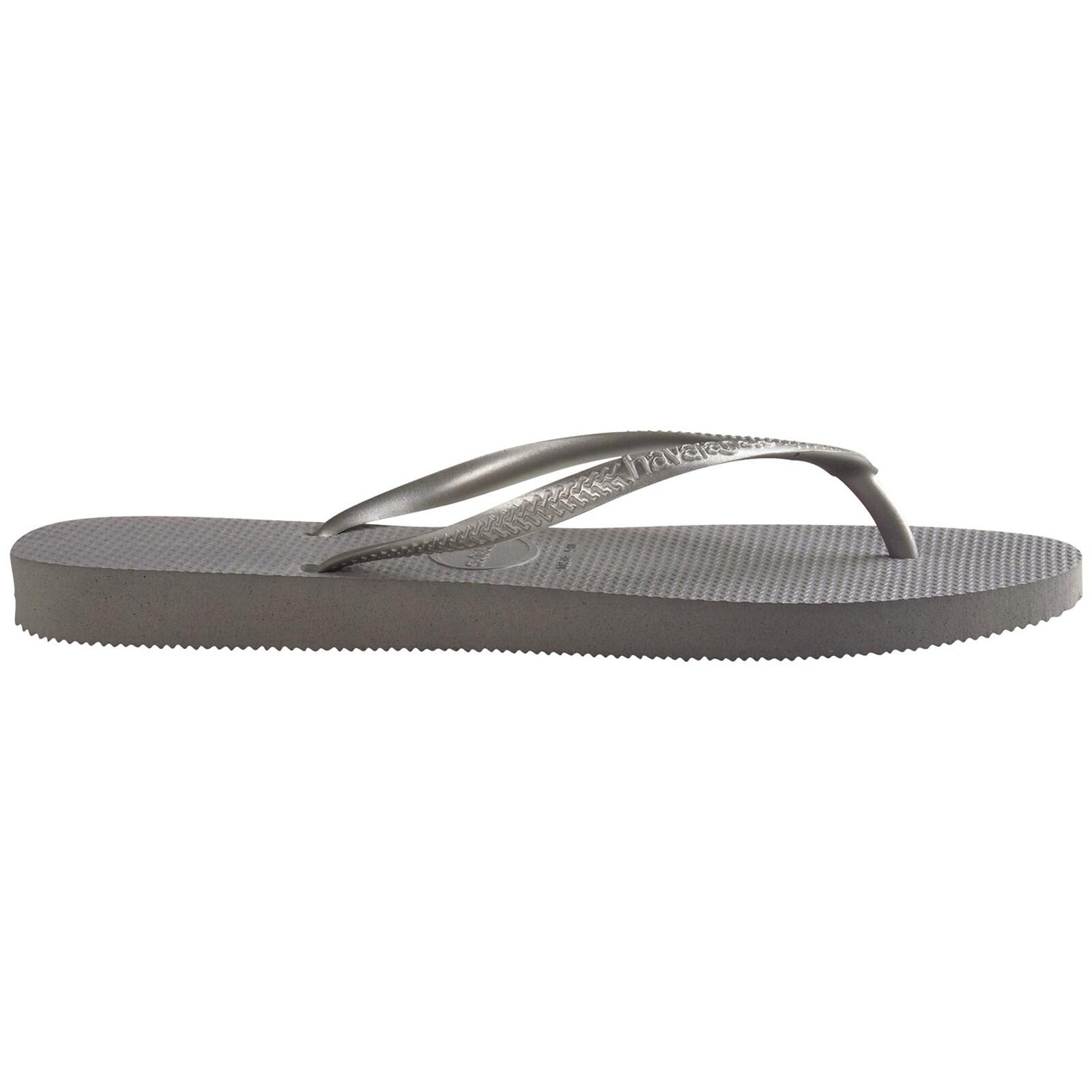 Chinelos Havaianas Modelo Slim Cor Cinza 3/5