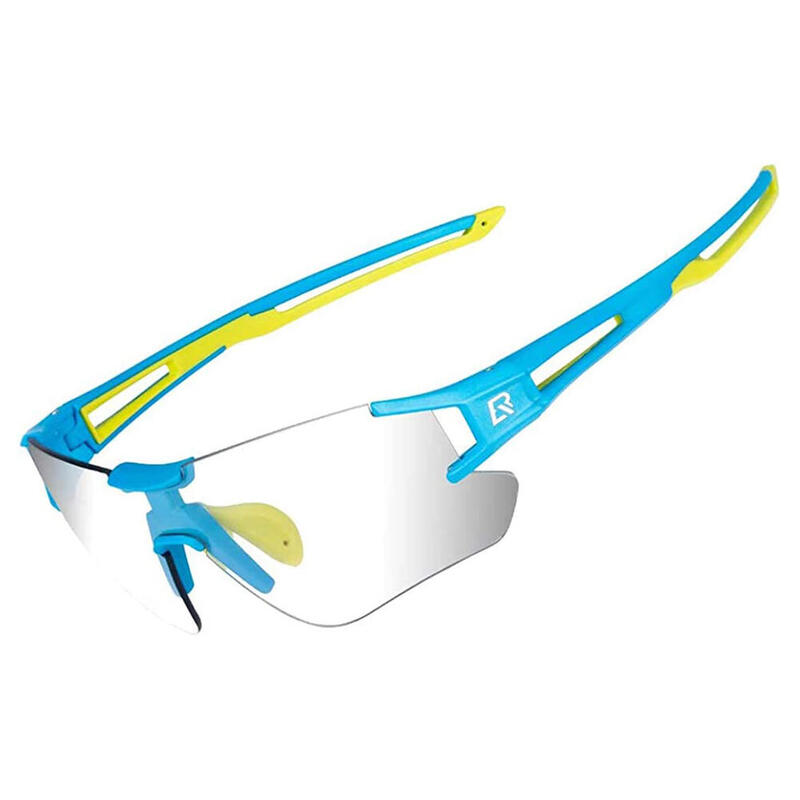 Lunettes de Soleil Sport Photochromique Polarisées, Cyclisme Lunettes Demi-Montu