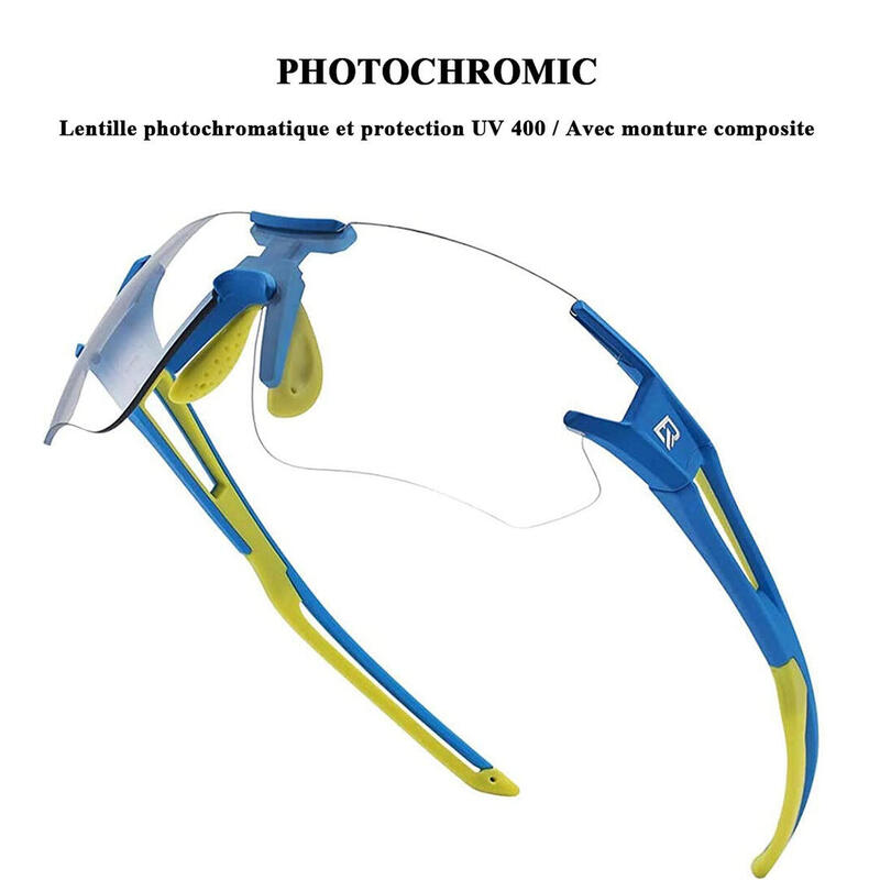 Gepolariseerde Photochromic Sportzonnebril, Cycling Half-Frame Anti-UV 400