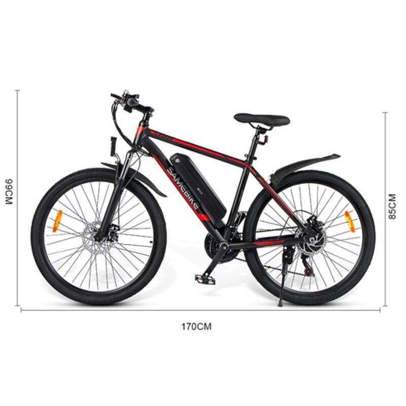 Bicicleta elétrica de BTT Samebike SY26 350W-36V-10Ah (360Wh)  - roda 26"