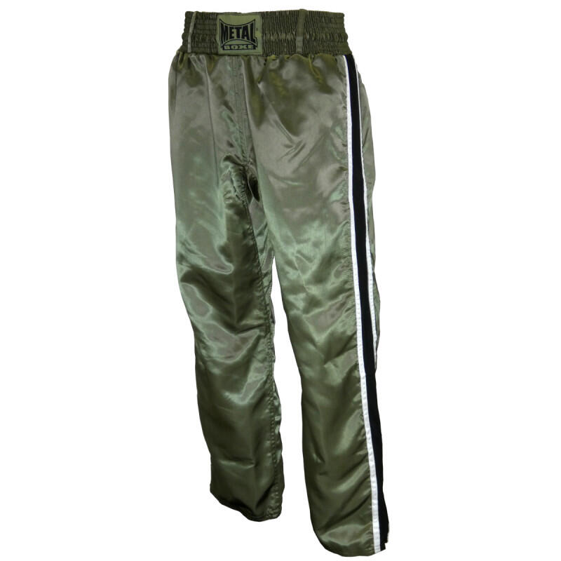 Metal Boxe - Pantalon De Full Contact Kaki 2 Bandes Metal Boxe - Pantalons - Vert - 110cm - Decathlon