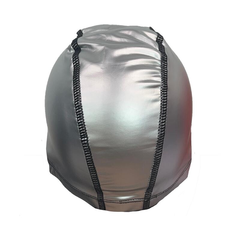 PU Coated Adult Swimming Cap - Silver