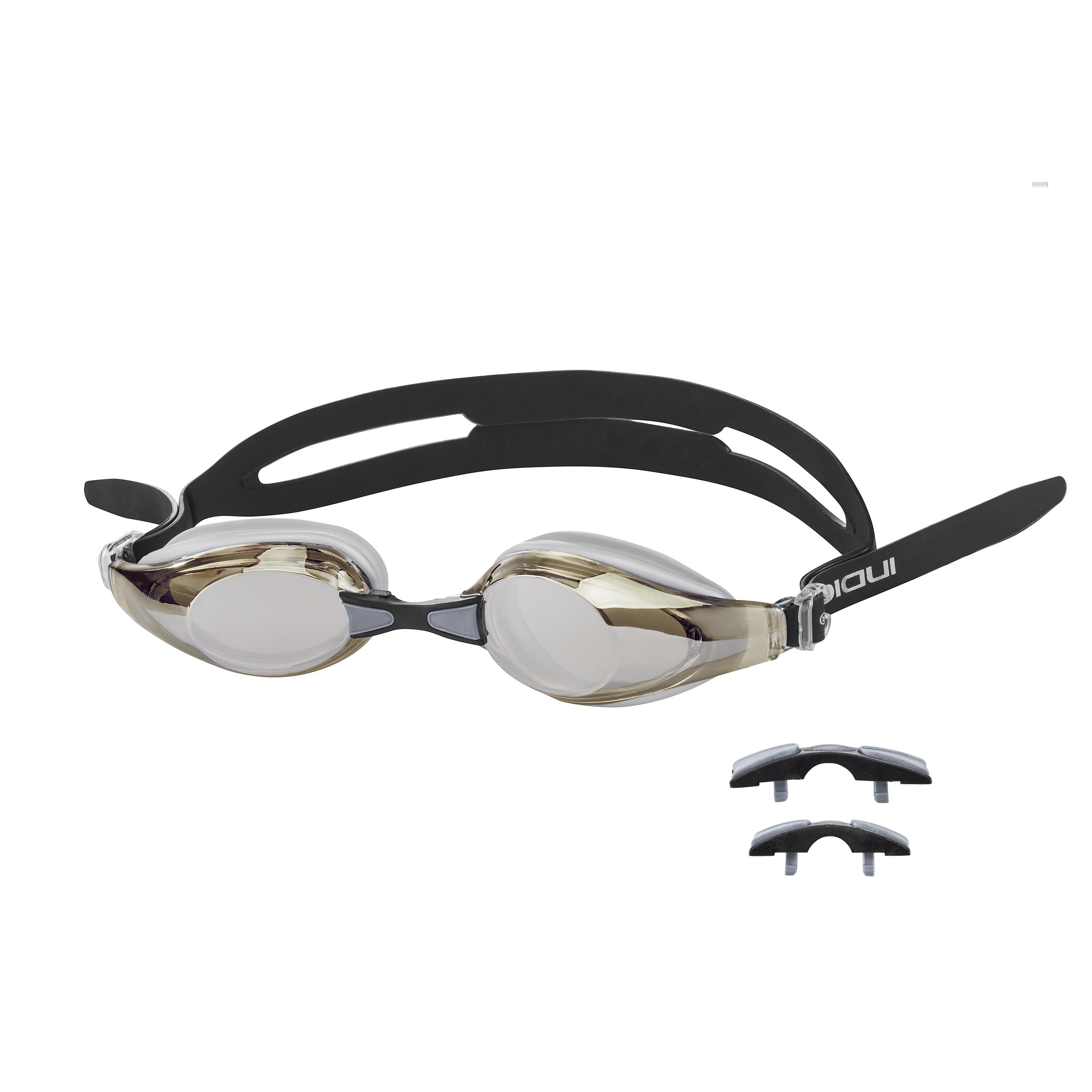 Gafas de Natación con Puente Intercambiable FOCUS INDIGO Gris-Negro 2/4