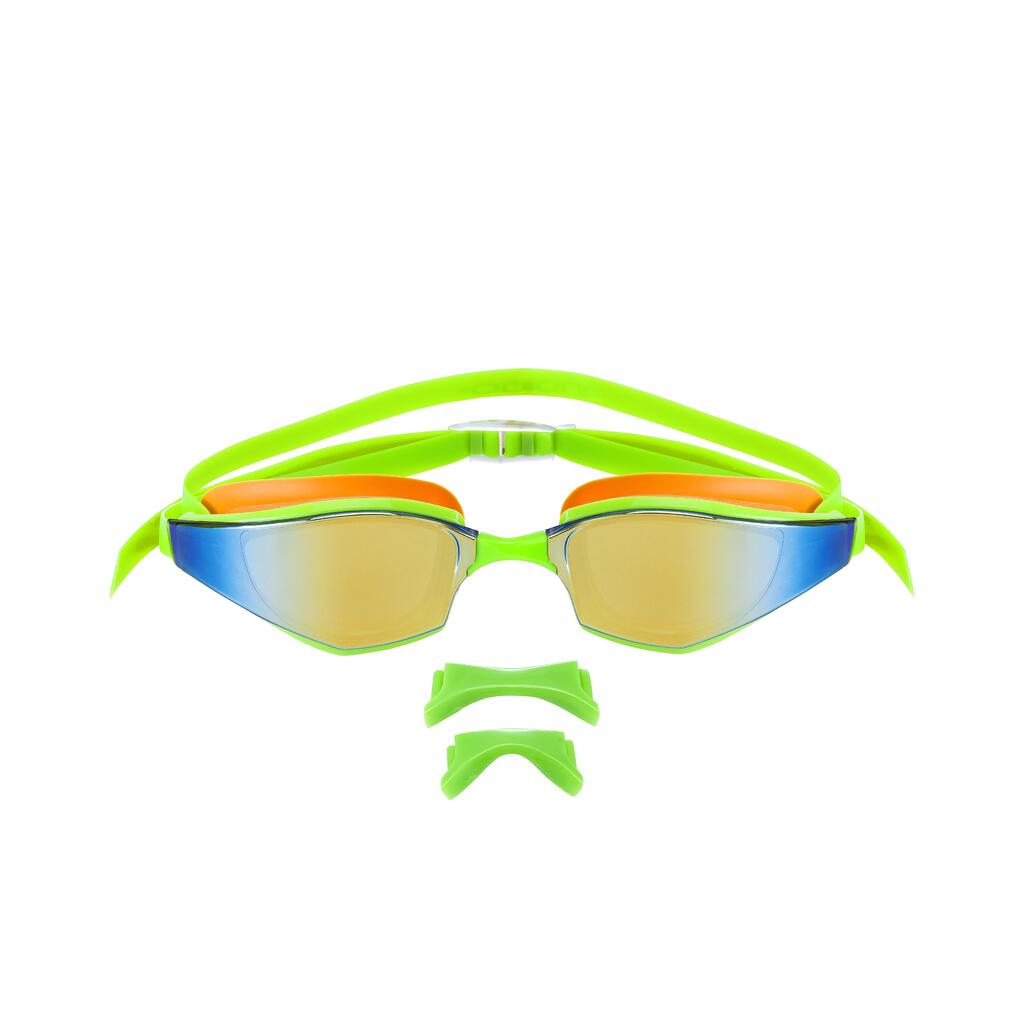 INDIGO AquaVision Swimming Goggles with Interchangeable Nose Bridge