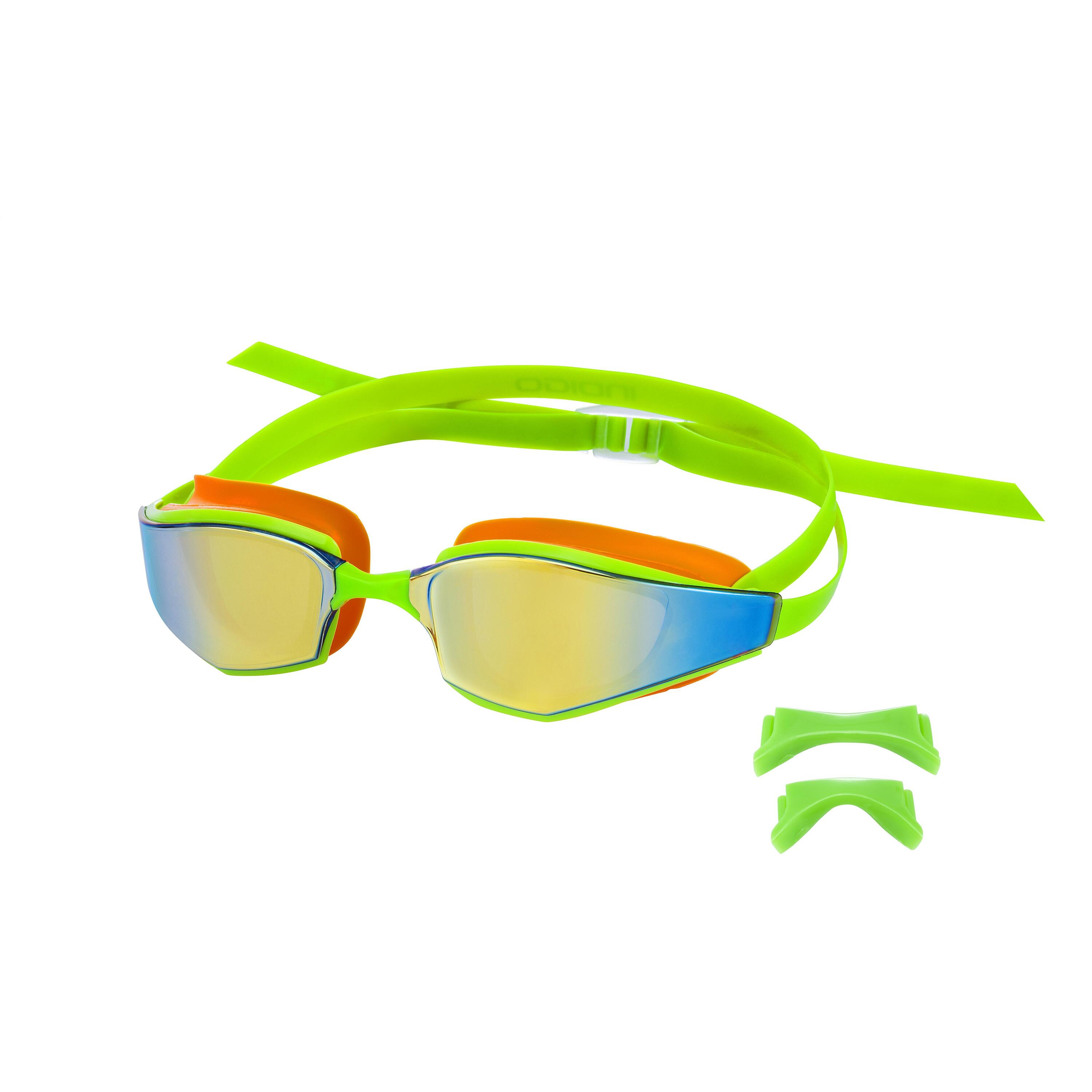 Lunettes de Natation avec Pont Interchangeable AquaVision INDIGO Vert Galvanique 2/4